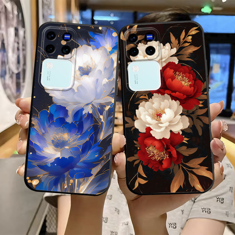 ดอกไม้ที่สวยงามสําหรับ ZTE Blade V30 Vita V10 V9 Vita กรณีผีเสื้อแมวน่ารักกรณีซิลิโคนอ่อนนุ่มกันกระแทกสําหรับ ZTE V 30 กันชนแฟชั่น Marble ป้องกันโทรศัพท์ปลอก