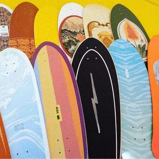 YOW SURF SKATEBOARD DECK พร้อม GRIPTAPE PRO SURF DECK MAPELES DECK SURFSKATE