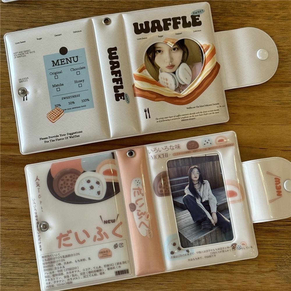 อัลบั้มการ์ด TRANSQUILLITY, PVC สไตล์ญี่ปุ่น Photocard Binder น่ารักพร้อมหน้าภายใน 16 หน้า Mini 3 นิ้วการ์ดไอดอลรวบรวมหนังสือ