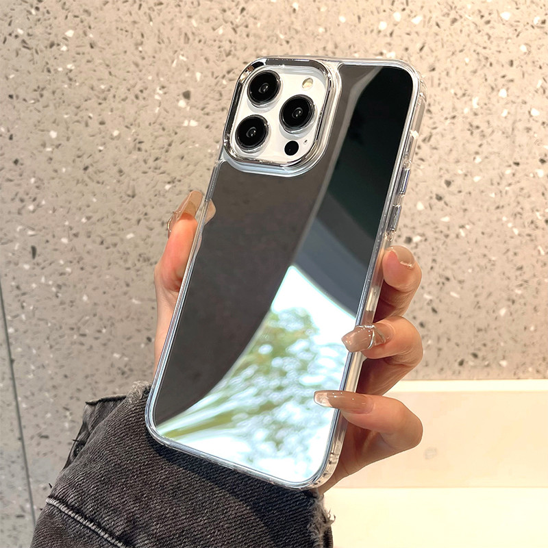 เคสกระจกแต่งหน้าสำหรับ for iPhone 11 13 XR 15 Pro Max 12 16 Pro Max case iPhone 14 7 Plus 8 Plus XS Max 15 Plus 16 Plus