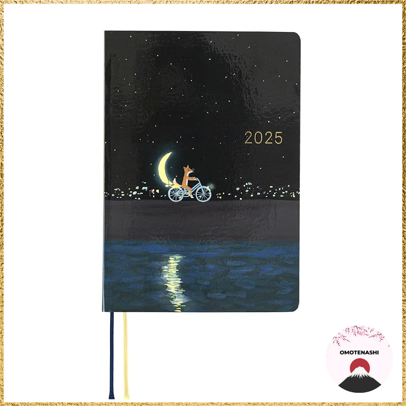 Hobonichi Techo 2025 HON by Hiroko Kubota / Japanese version New Moon Delivery [A6/1 Day 1 Page/Janu