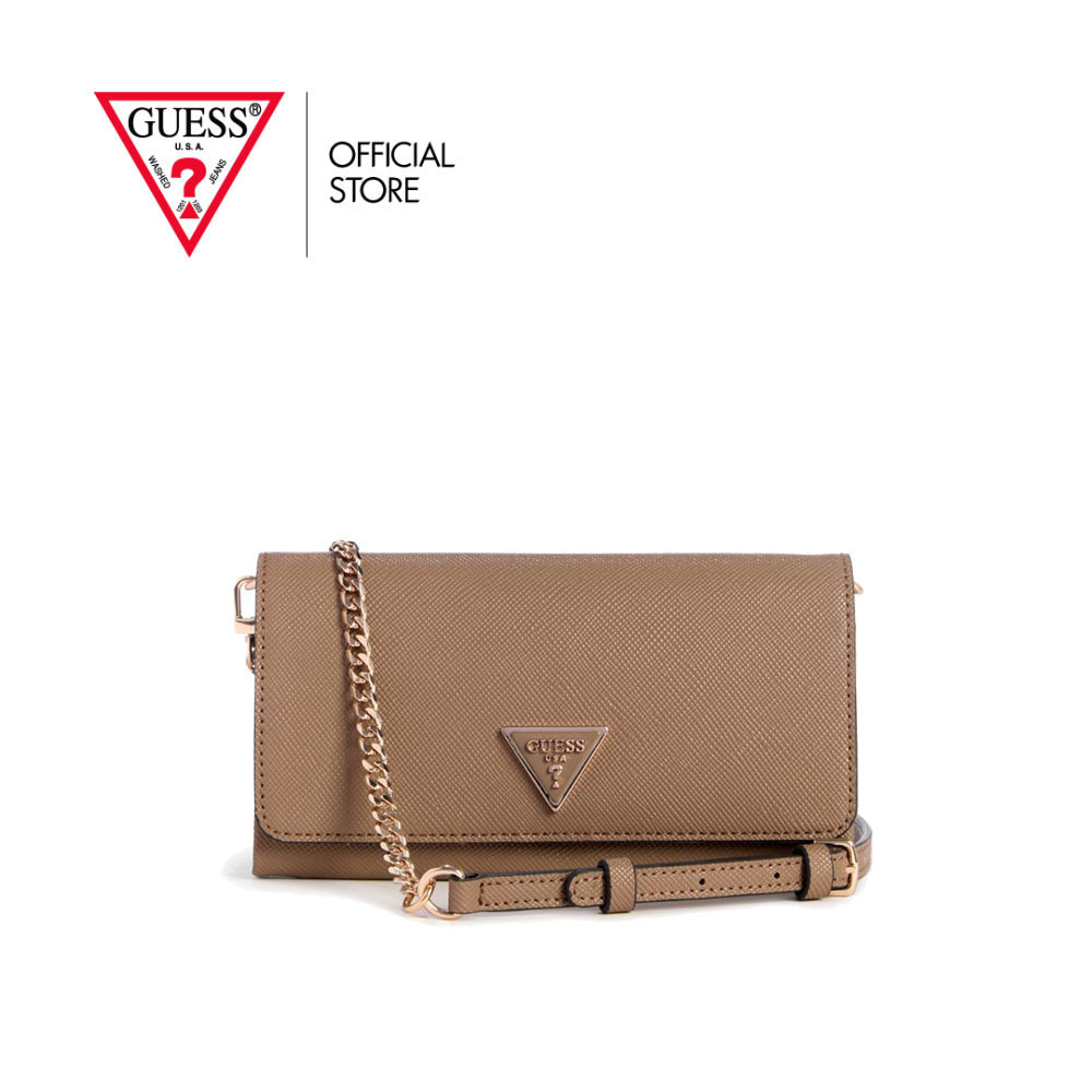 GUESS กระเป๋า รุ่น ZG787975 NOELLE XBODY FLAP ORGANIZER GREY สีเทา