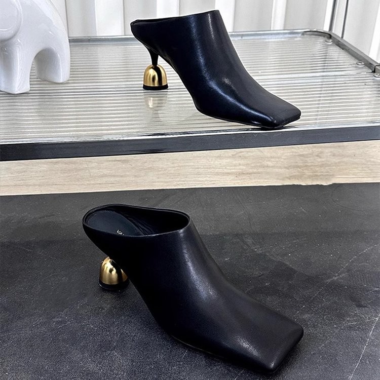 35-42 Square Toe Stiletto รองเท้าส้นสูงผู้หญิง Plus Size