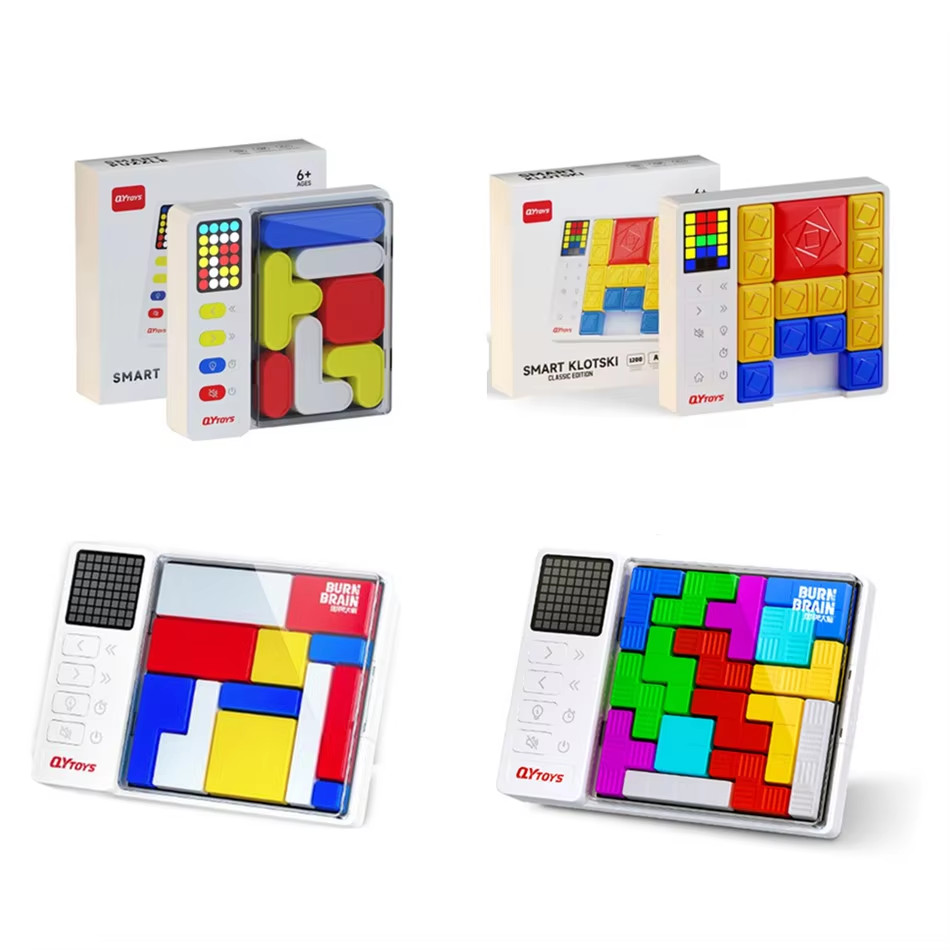 Huarong Road Qiyi AI ปริศนาแม่เหล็กอัจฉริยะ Klotski เกมเลื่อนรุ่นคลาสสิก Magic Cube ปริศนาของเล่นสําหรับครอบครัวเล่น