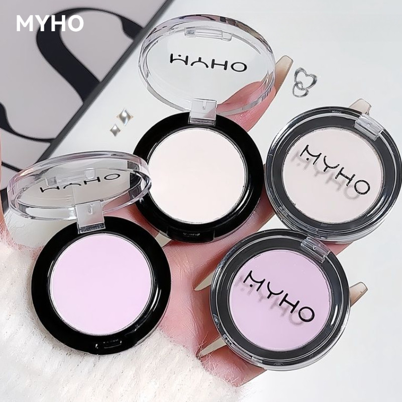 MYHO บลัชออนสีเดียว สีม่วง ปรับสีผิวให้สว่าง อายแชโดว์เนื้อแมตต์