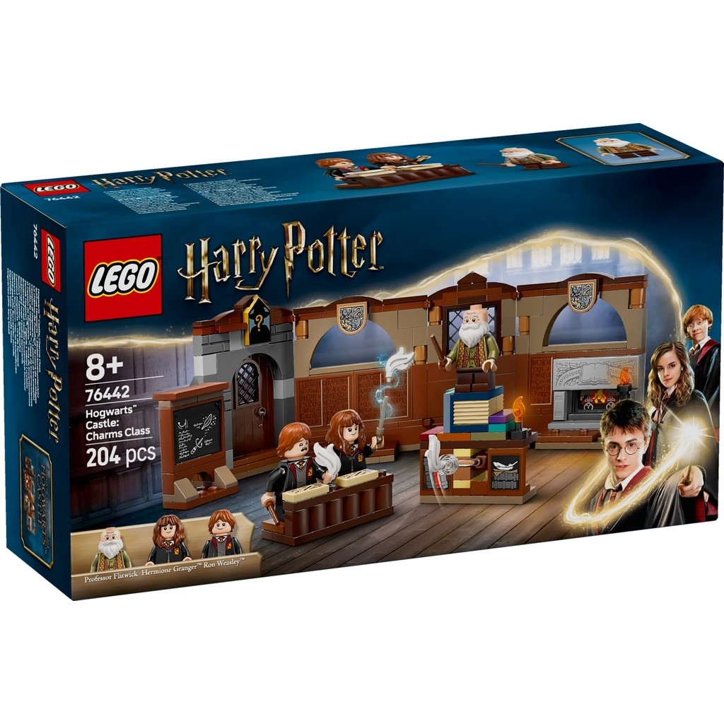 LEGO 76442 ปราสาท Harry Potter Hogwarts: ชุดของเล่นสร้างคลาส Charms (204 ชิ้น)