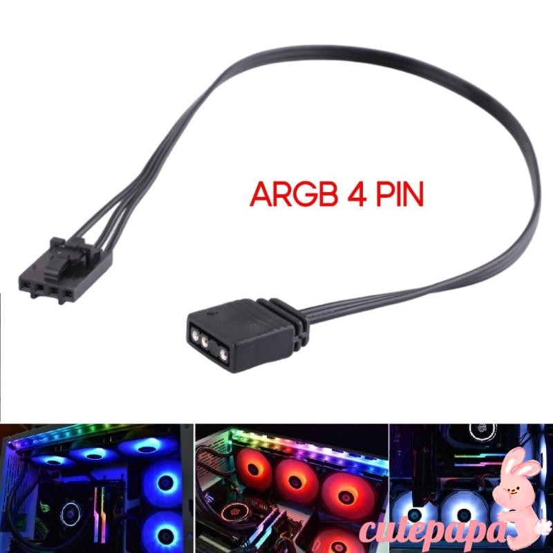 Cutep 25 ซม.ARGB Extension Cable สําหรับ Corsair ไปยังอะแดปเตอร์ ARGB 4Pin 5V