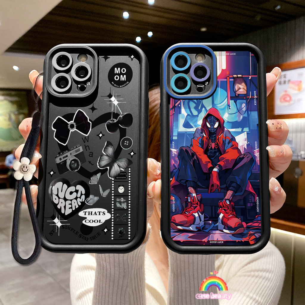 Casebeauty สร้อยข้อมือ Soft Case Realme C55 C2 C51S C15 C35 C67 C51 C53 หมายเหตุ 50 C11 10 C21Y C33 