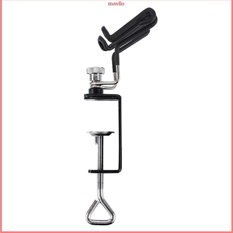 Mavllo ที่วางแอร์บรัชขาตั้งแบบพกพาสองแปรงตารางขาตั้ง Clamp-on Airbrush Rack เครื่องมือ