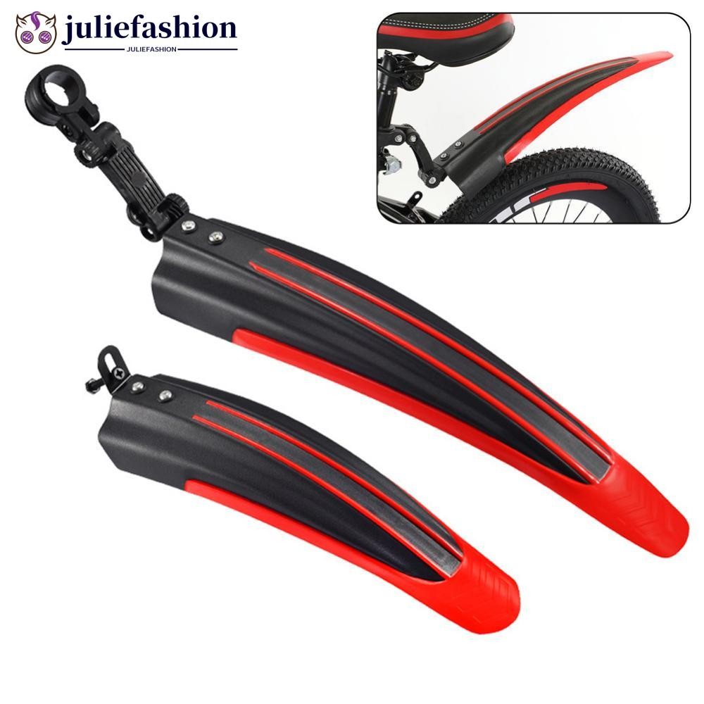 JULIEFASHION 2 ชิ้น Thicken จักรยาน Fenders Mountain Road Bike Mudguard MTB ด้านหลัง Mud Guard ปีก S