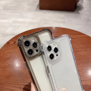 AK เคสโทรศัพท์ซิลิโคน TPU นิ่ม แบบใส กันกระแทกสี่มุม หรูหรา สําหรับ IPhone 17 16 15 11 13 14 12 Pro 7 8 Plus XS Max X XR