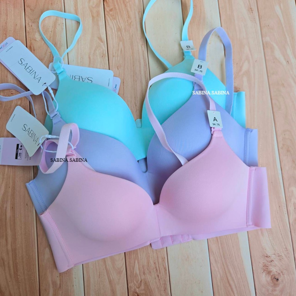 SABINA รหัส SBXH6001 เสื้อชั้นใน INVISIBLE WIRE (ไม่มีโครง) รุ่น SOFT DOOMM