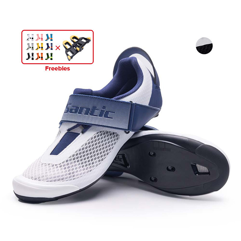 Santic รองเท้าปั่นจักรยาน Triathlon Road Bike Shoes Mesh Upper Breathable Anti-slip WMS24051