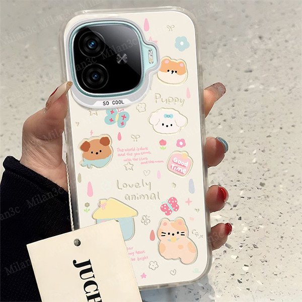 สำหรับ Vivo IQOO 13 12 Z9 Z9X Neo 10 5G เคส Vivo IQOO Z9 Turbo เคสบ้านแมว เคสโทรศัพท์ เคสแข็งกันกระแ