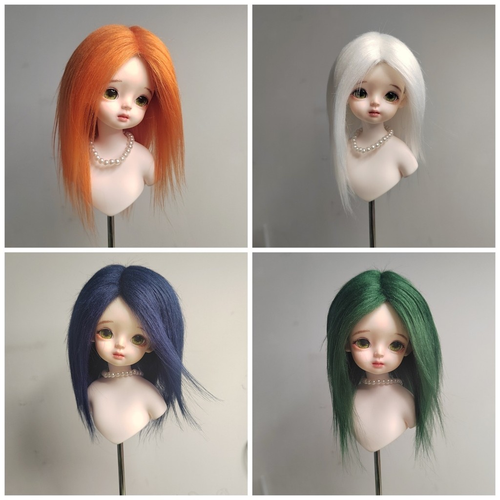 1/6 1/8 1/12 ฐานผมยืดหยุ่น วิกผม BJD OB11 ตุ๊กตา ผมหลวม ชุดวัสดุทำวิก DIY
