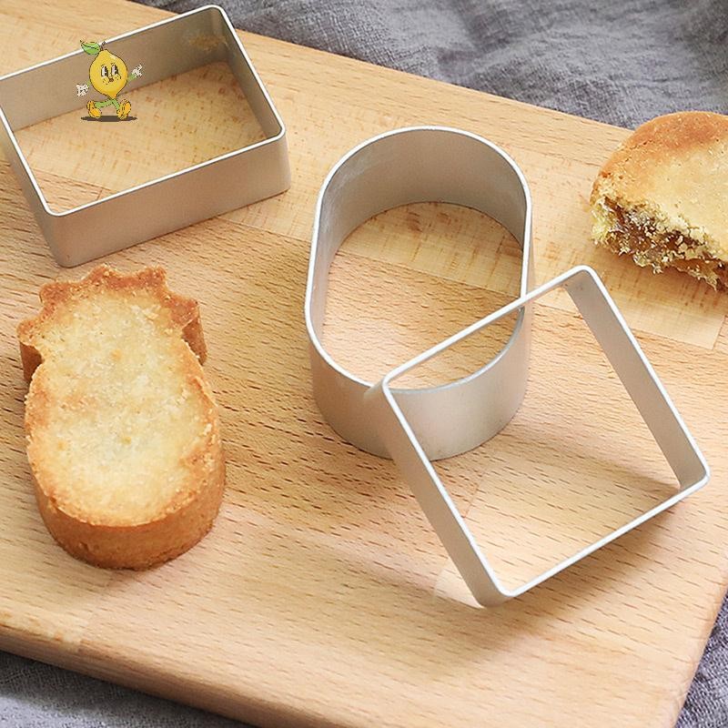 [mozh] 1 ชิ้น DIY เครื่องตัดคุกกี้แม่พิมพ์รูปหัวใจรูปไข่สแควร์เบเกอรี่อุปกรณ์ขนมเครื่องมืออบอุปกรณ์ปาร์ตี้ [TH]
