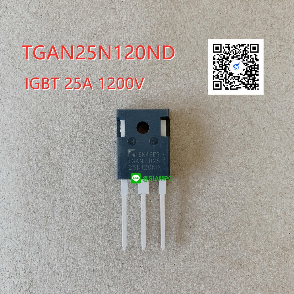 TGAN25N120ND / FGA25N120ANTD IGBT 25A 1200V TO-3P 25N120ND (สินค้าในไทย ส่งเร็วทันใจ) ใช้แทนกันได้