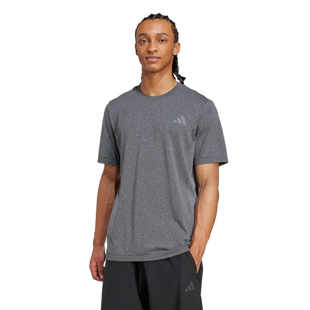 adidas Gym & Training Train Essentials Structure Tee Men Grey JX2710 ราคา ถูกที่สุด ดีลบีเคเค แกลเลอรีภาพที่ 4