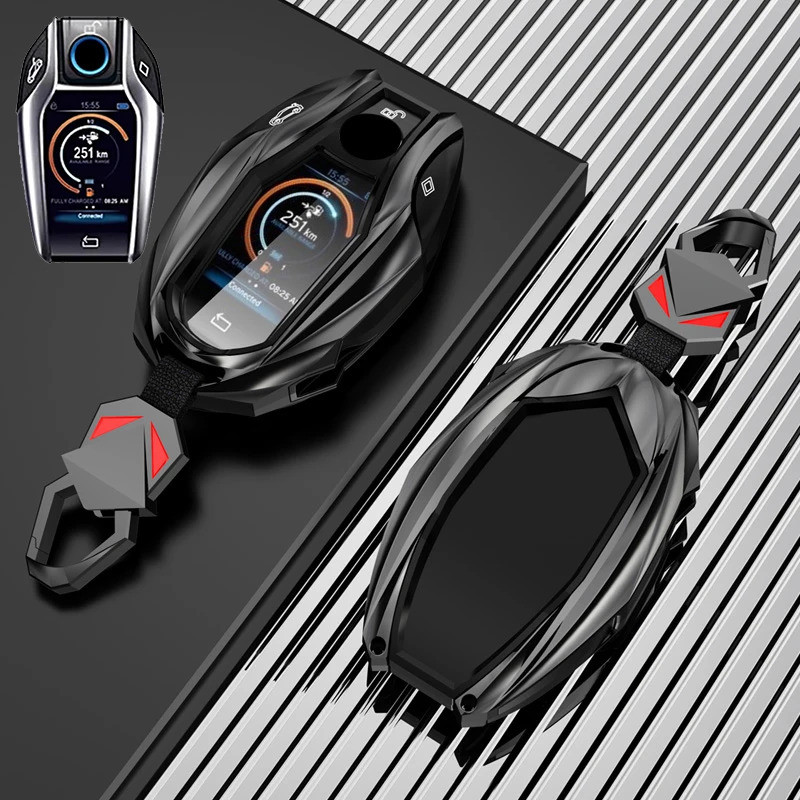 Zinc Alloy Car Key Case LED Display For BMW 5 7 Series G11 G12 G30 G31 G32 i8 I12 I15 G01 X3 G02 X4 