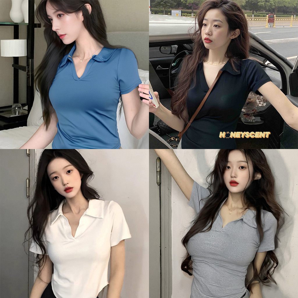 เสื้อยืดวินเทจคอวีแขนสั้น ใส่แล้วดูผอม ราคา ถูกที่สุด ดีลบีเคเค