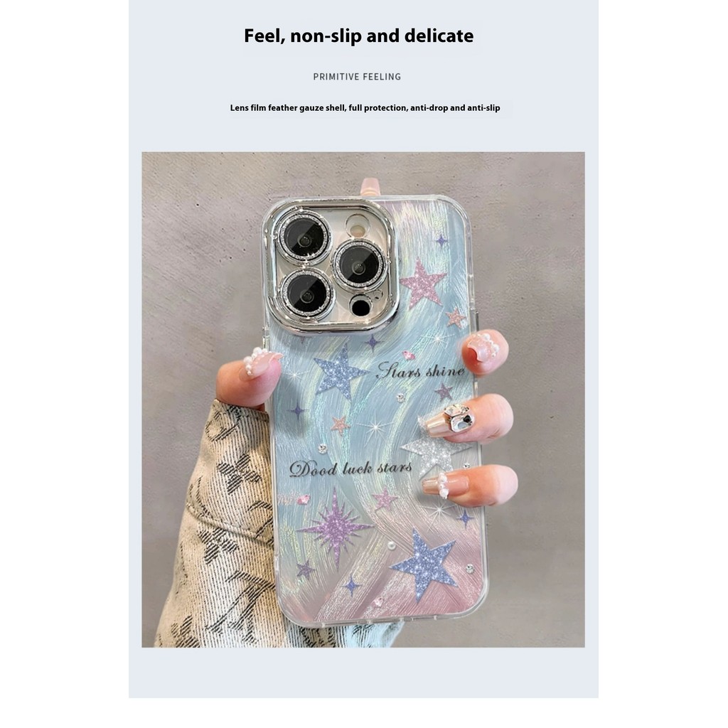 [392] เหมาะสําหรับ Huawei mate60pro เคสโทรศัพท์ 50pro ใหม่หญิง 40pro สีสัน Star 30pro สร้อยข้อมือ pura70pro รวมทุกอย่าง p60 Feather Gauze p50 มาพร้อมฟิล์มเลนส์ p40 เคสป้องกัน - รูปที่ 5