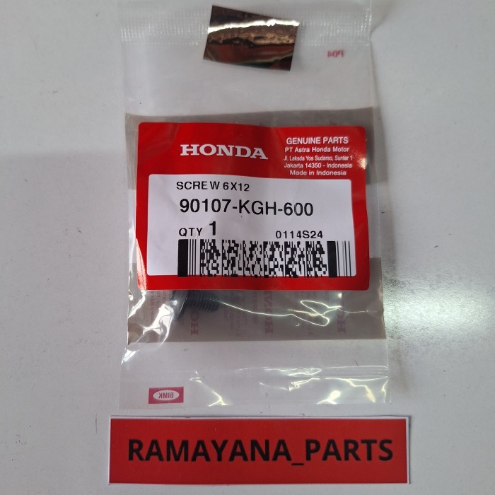 สกรู 612 BeAT Sporty eSP K81 CS1 Mega Pro Advance Supra X 125 Supra X 125 ฉีด 90107KGH600