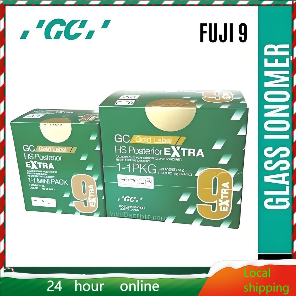 GC Fuji 9 Gold Label HS Posterior แก้ว ionomer (ผง 15g, น้ํายา 8g) หมดอายุ 2027
