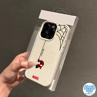 เคสไอโฟน 16 17 สำหรับ IPhone 16 XR 17 air 13 16 11 15 12 14 Pro Max XS X Max 16 7 Plus คู่รักการ์ตูนสไปเดอร์แมนอินเทรนด์
