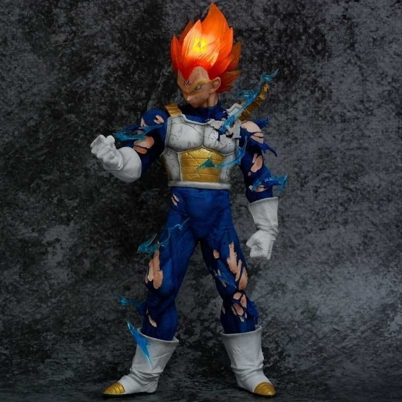 [ในสต็อก] [45ซม.] ฟิกเกอร์ขนาดใหญ่ Dragon Ball GK LX Super Saiyan Vegeta รูปปั้นมังกรสี่หัวสำหรับแสดง ราคา ถูกที่สุด ดีลบีเคเค แกลเลอรีภาพที่ 3