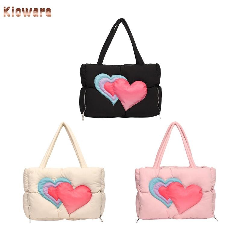 Kloware ผู้หญิงปักเป้า Tote กระเป๋าไนลอน Hobo รูปที่ 2