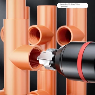 HORIZ เครื่องต๊าปเกลียวท่อ PVC, Fast 4 Points/6 Points/1 นิ้ว PPR Water Pipe Opener Tap, ต๊าปเกลียวภายในทนทานสําหรับซ่อมด้ายภายในและขยาย