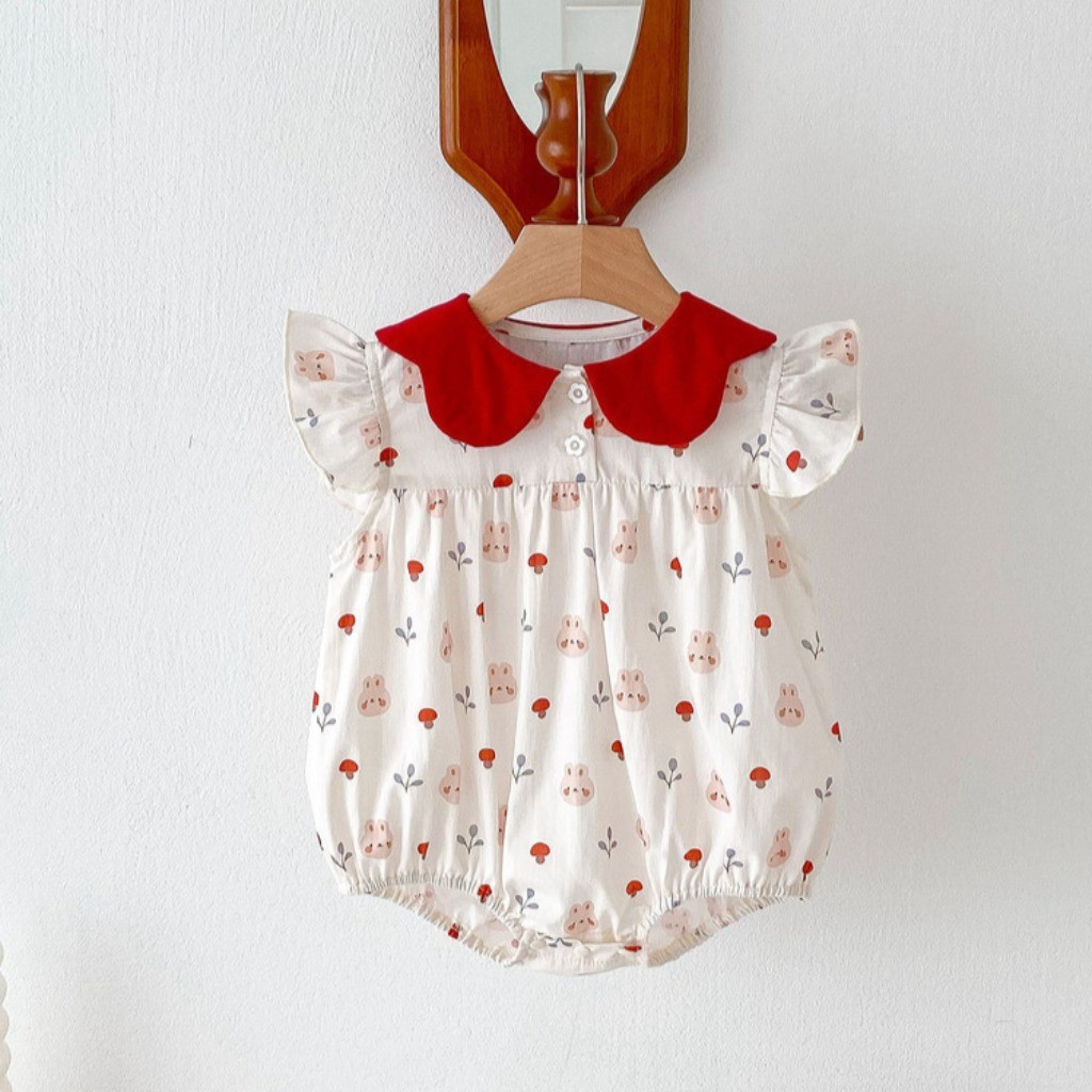 ฤดูร้อนทารกแรกเกิดromperเด็กวัยหัดเดินเด็กทารกjumpsuitแขนสั้นชุดบอดี้สูทเสื้อผ้า