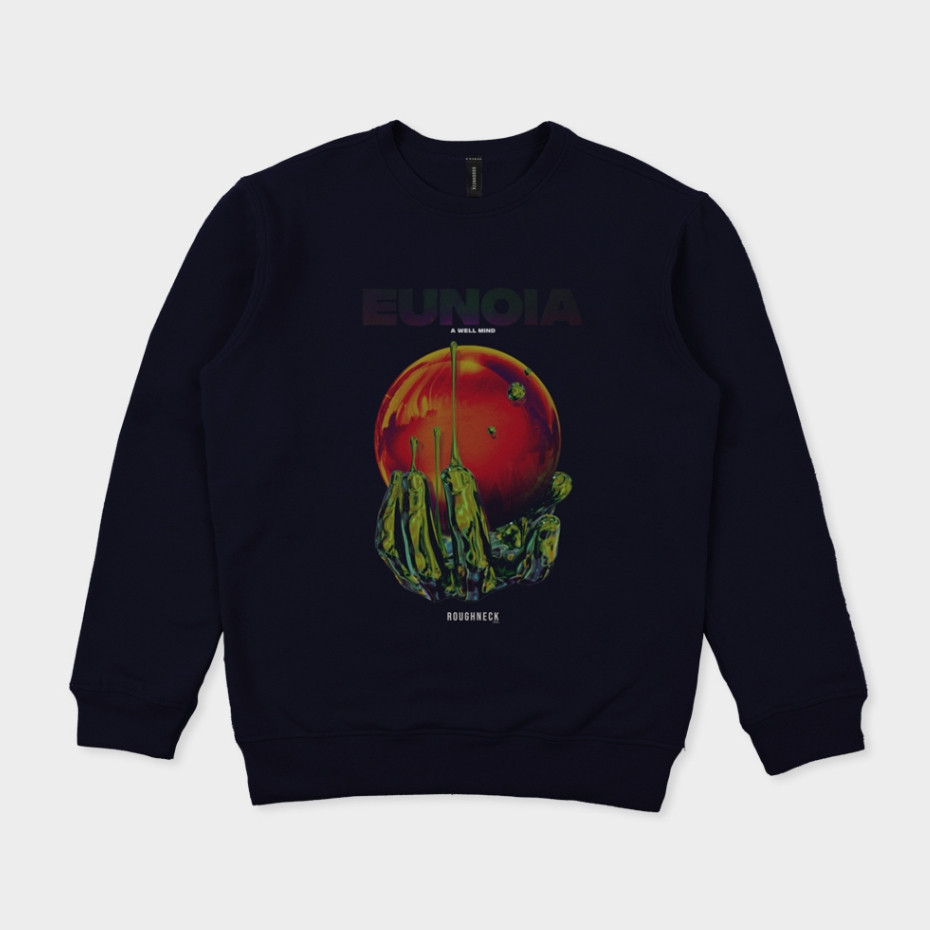 Roughneck SS498 Navy Eunoia Jacket เสื้อสเวตเตอร์คอกลม