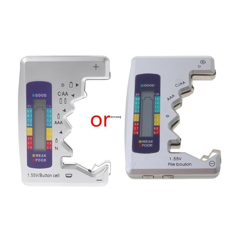 MG Digital BatteryChecker เครื่องทดสอบความจุสําหรับ CD AAA 9V 6F22 ปุ่ม Universal