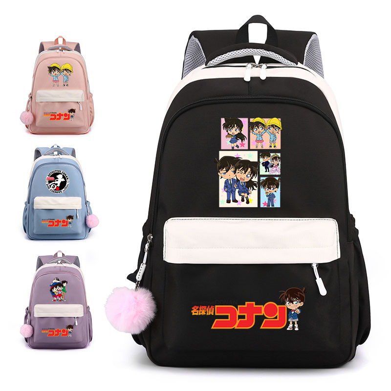 Anime Conan Bagpack Laptop Backpack School Travel Bag Student Stationery