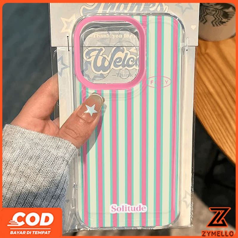 เคสสําหรับOPPO A6X A6 A6 PRO A5i A5X A5 5G A3 A3X A5 PRO A3 PRO A17 Minimalistสีแดงและสีเขียวลายกันก