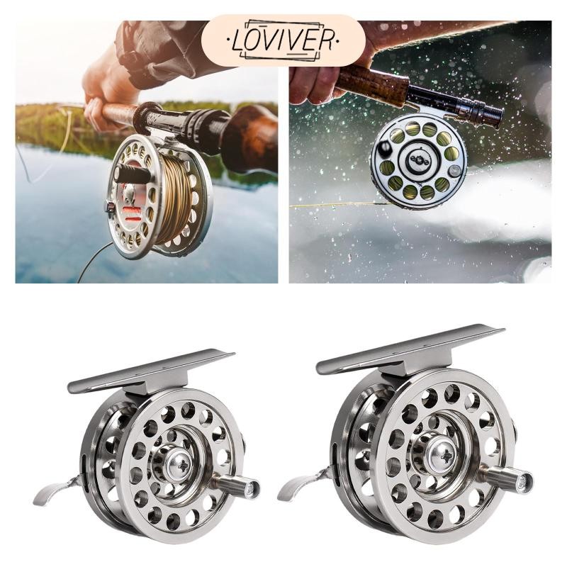 Fly Fishing Reel อุปกรณ์เสริม Strong Fly Reel แบบพกพาขวาสําหรับ Fishermen