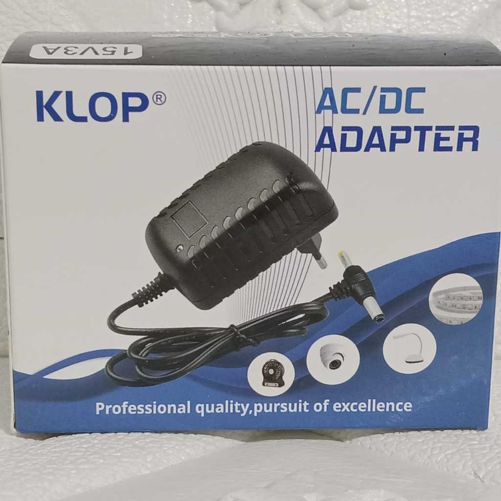 Klop 15V 15 Volt 3A 3 Ampere Power Adapter Switching Power Supply Adapter