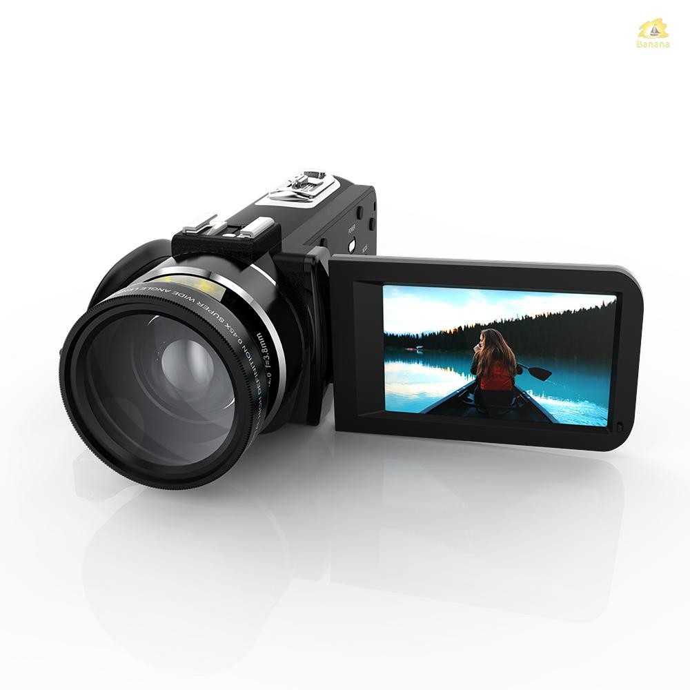 Andoer HDV-Z20 แบบพกพา 1080P Full HD Digital Video กล้อง 37 มม.0.45 เลนส์มุมกว้างสูงสุด 24 Mega พิกเ