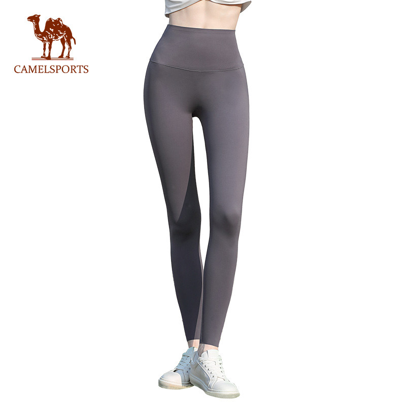 CAMEL SPORTS Shark Pants ผู้หญิงบางเย็นเอวสูงยกกระชับหน้าท้องตุ๊กตาบาร์บี้กางเกงโยคะ