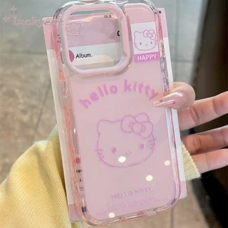 เข้ากันได้กับ iPhone 17 16 15 14 13 12 11 Pro Max X Xr Xs Max เคสโทรศัพท์ Ins น่ารักสีสันหัวแมวสีเยลลี่นุ่มปกหลัง