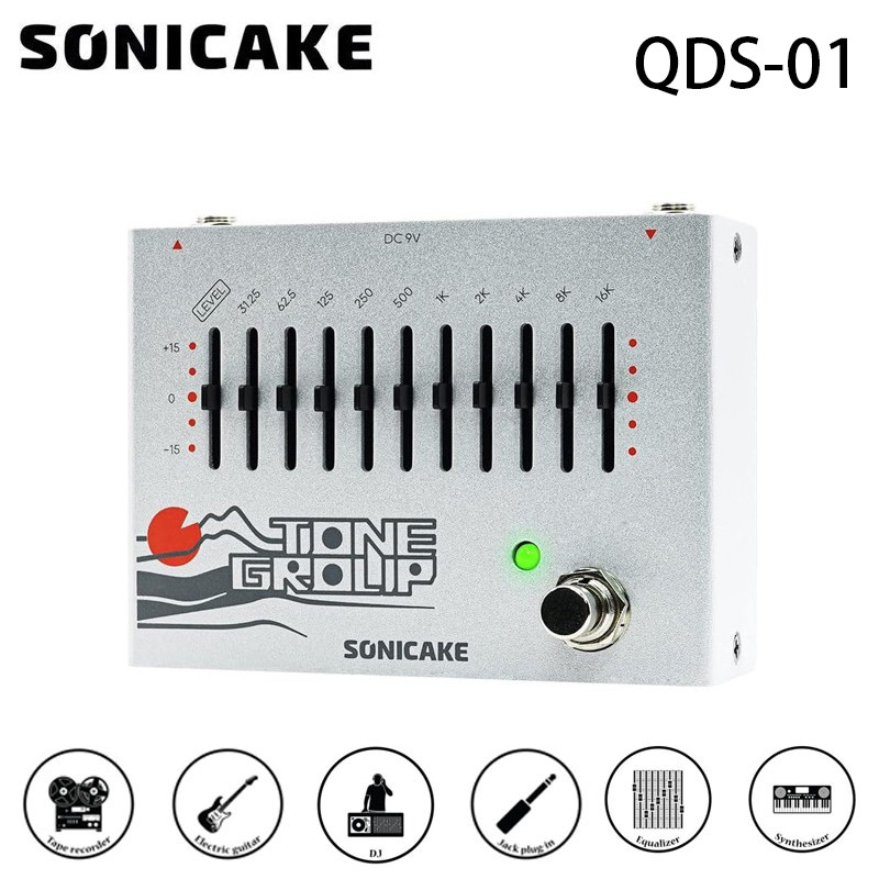 SONICAKE Tone Group EQ Equalizer กีตาร์เอฟเฟคเหยียบ 10-Band QDS-01