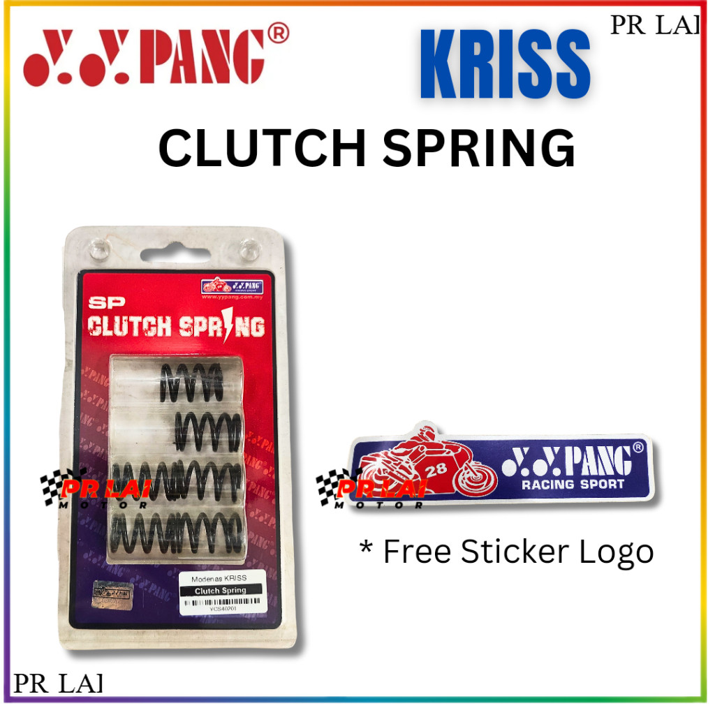 YY PANG RACING SP CLUTCH SPRING KRISS 110 6 ชิ้น โลโก้ YYPANG