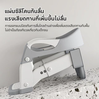 ที่รองชักโครกเด็ก 3in1 เบาะนิ่มPVC บันไดชักโครกเด็ก มีบันไดปีนขึ้นและพักเท้าได้ กระโถนเด็ก