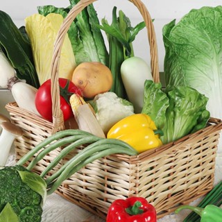 ผักปลอม สีสดเหมือนจริง มีให้เลือกหลากหลาย เหมาะตกแต่งร้านอาห…