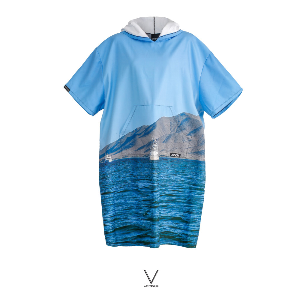 BAJA CALIFORNIA COLLECTION CRUISE PONCHO TOWEL FREE SIZE ชุดคลุมพอนโช่ ผ้า MICRO FIBER แหังเร็ว ซับน้ำได้ดี