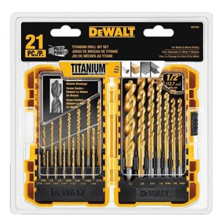 ชุดดอกสว่านนำร่องไทเทเนียม DEWALT รุ่น DW1361 ของแท้ ชุดดอกส…