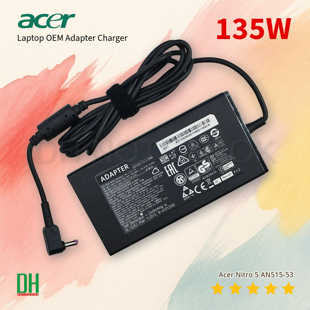 สายชาร์จ Acer Nitro 5 AN515-53 19V 6.9A หัว 5.5*1.7mm Adapter สำหรับโน๊ตบุ๊ค Acer