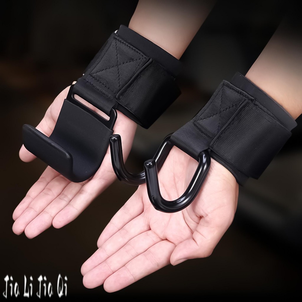Universal Fitness Weight Lifting Hooks หนาข้อมือ Padding Weight Lifting Grips สําหรับยกน้ําหนักเพาะก