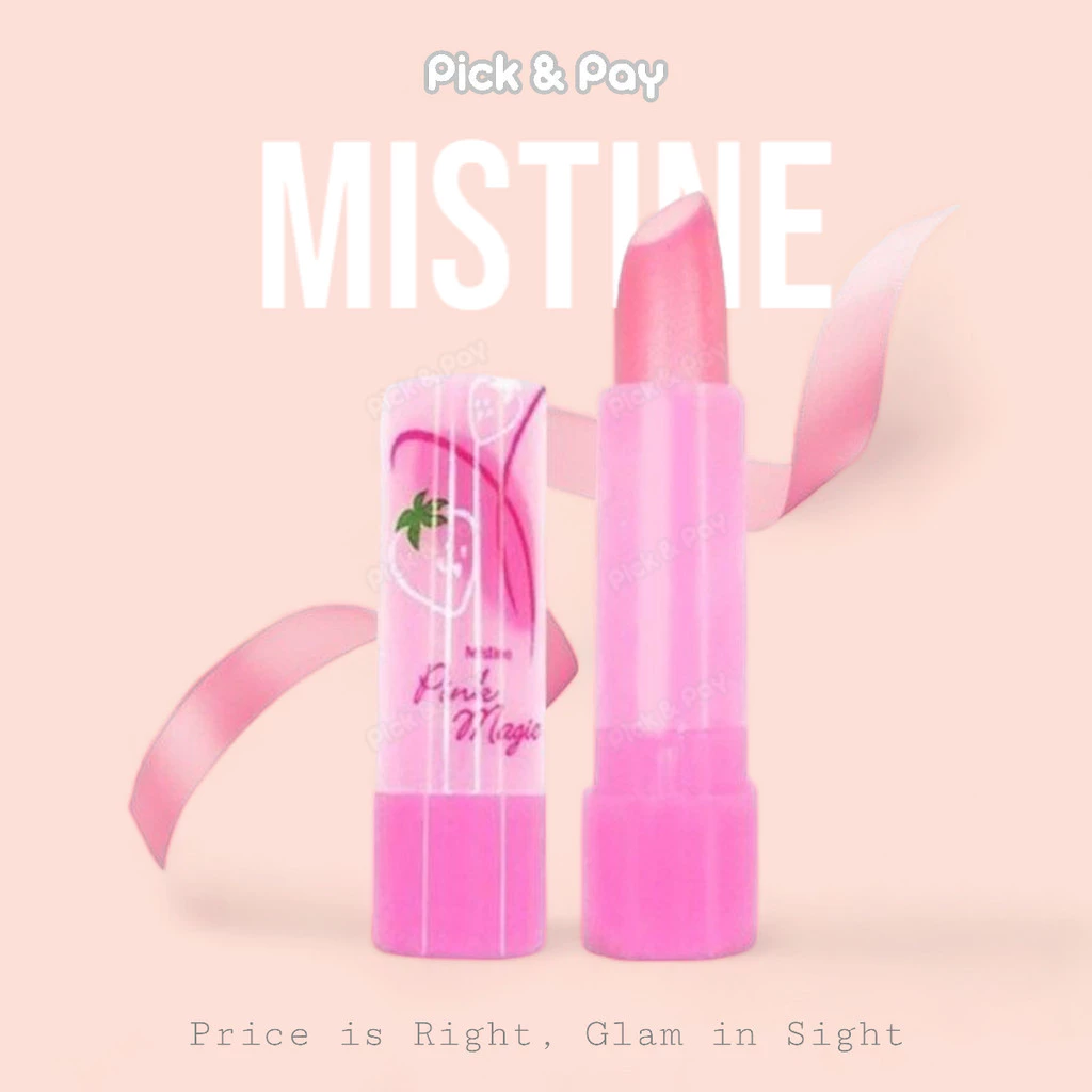 Mistine ลิปมันเปลี่ยนสี Pink Magic Lip Strawberry